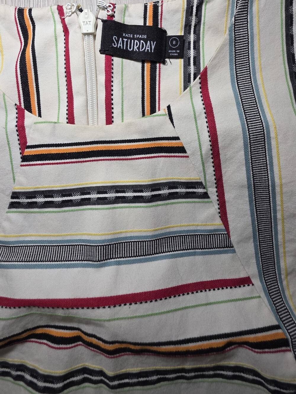 Kate Spade Saturday Striped Fit & Flare Dress - Picture 3 of 7